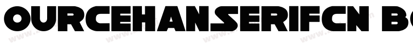 ourceHanSerifcN Bold字体转换